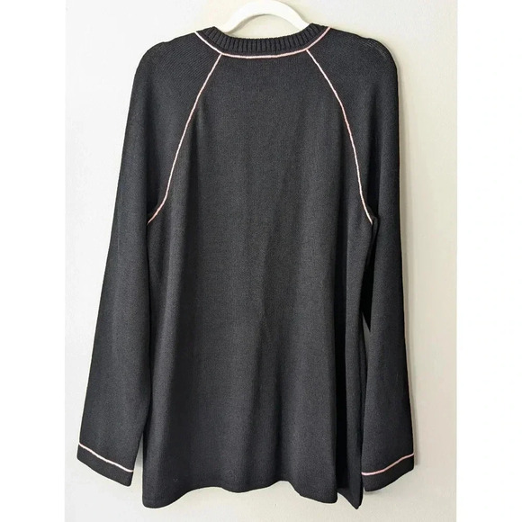 St. John Sport Santana Knit Varsity Style Sweater - Picture 8 of 8